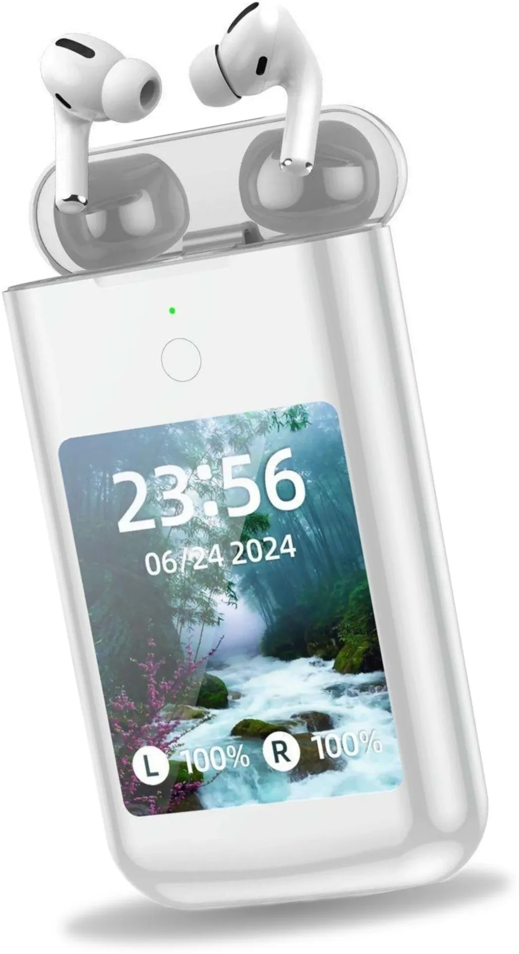 Wireless Bluetooth Earbuds with LED Battery Display
